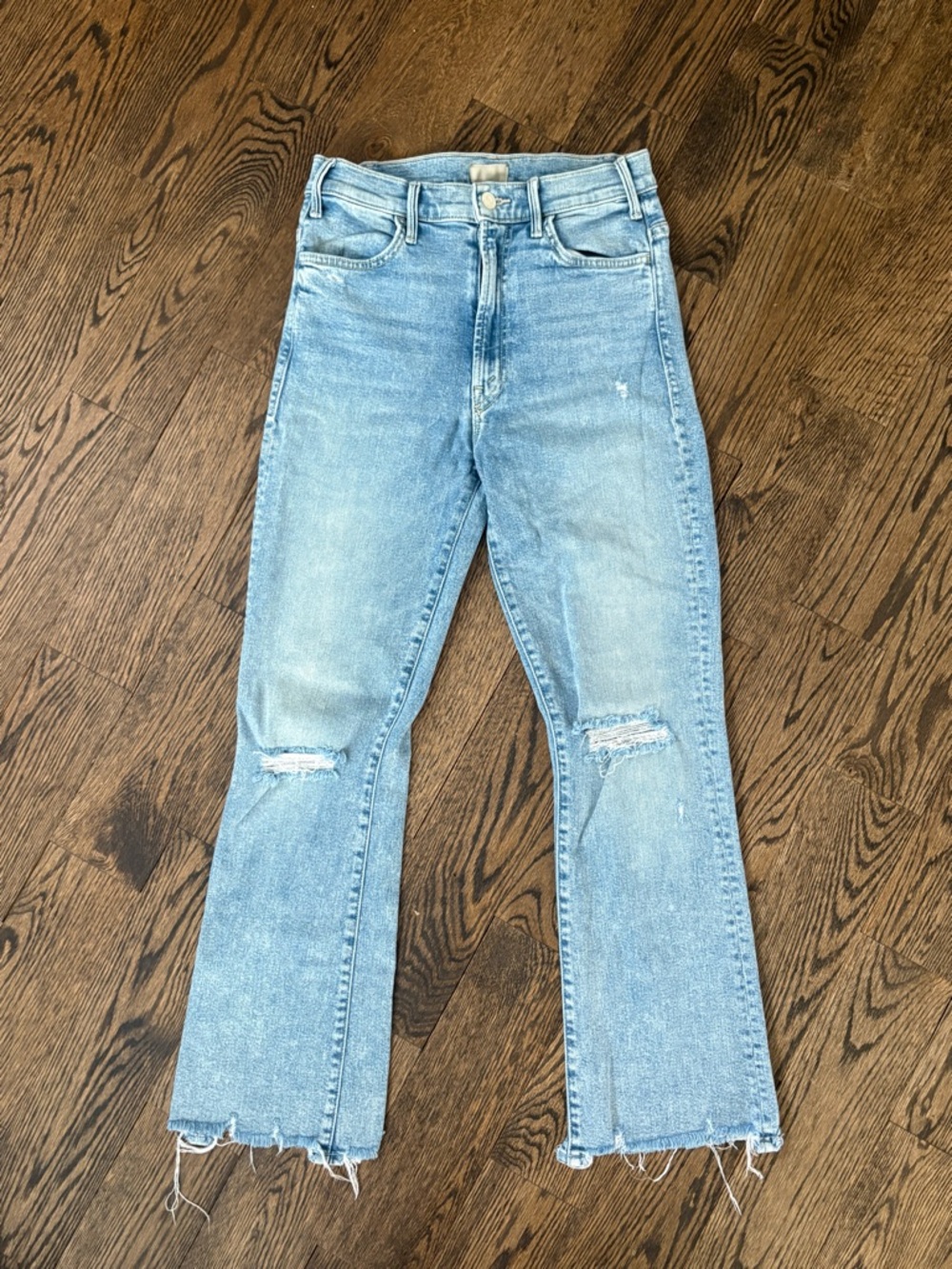 Mother Denim “The Hustler Ankle Chew Drinking by the Pool” Flared Jeans